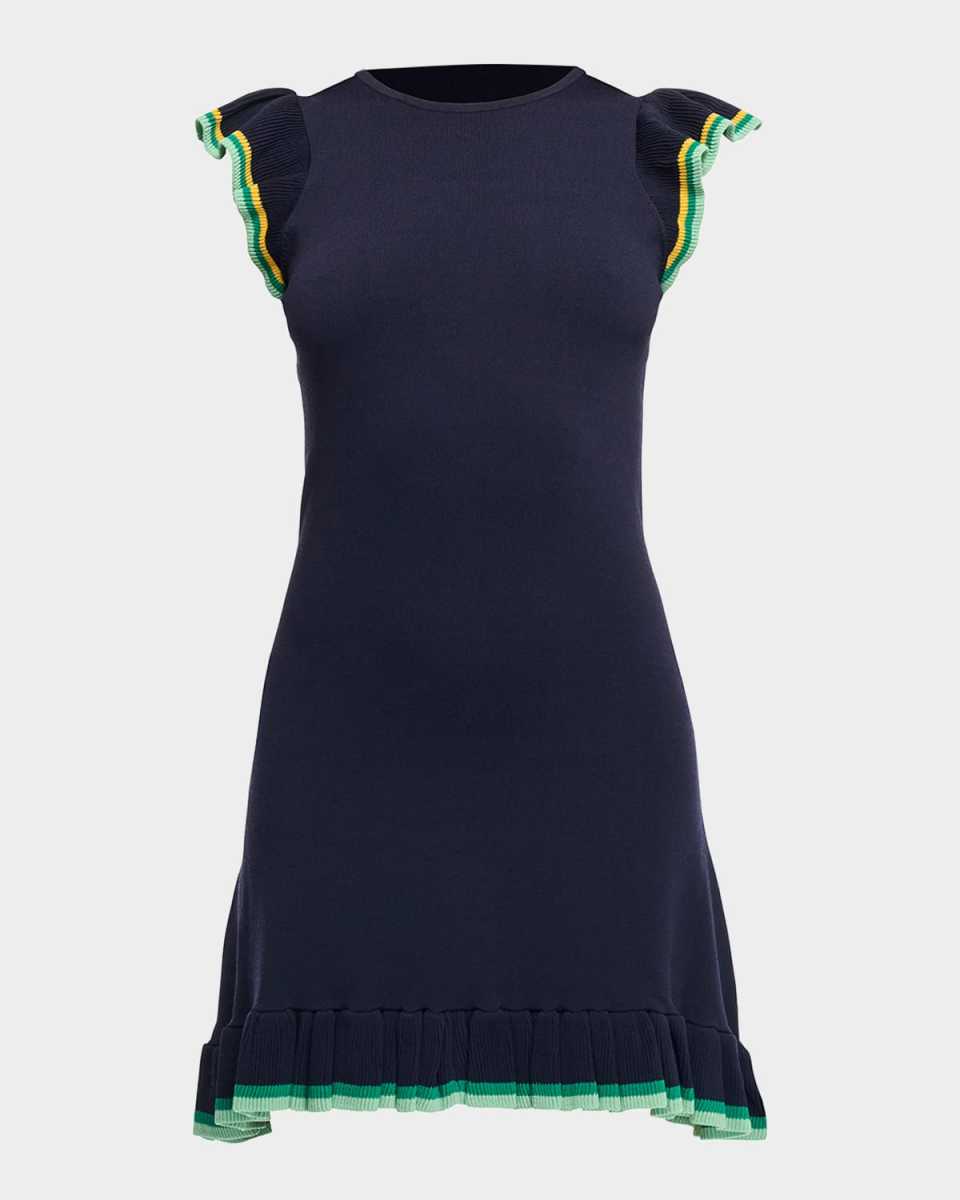 Jessie Ruffle Knit Mini Dress